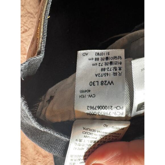 Levi’s Men’s 501 ‘93 Premium 28x30 Big E Charcoal Straight Leg Jeans - Picture 7 of 8